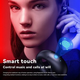 Q92 TWS Wireless Headset Clip On Ear Bluetooth Earphone With Mic Touch Ear-Clip Earring Earbuds Hifi Bass Sport Music Headphones
