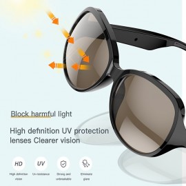 F07 Smart Glasses Headphones, Wireless Earphone Bluetooth 5.0 Eyeglasses Outdoor Sports Earphone Talk Music Anti-blue Glasses
