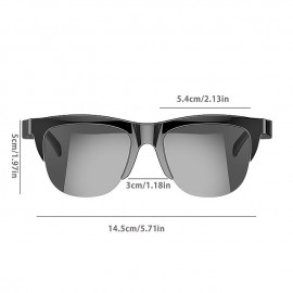 F08 Smart Bluetooth 5.3 Glasses Headphones Anti-Blue Light Stereo Dual Speaker Touch Wireless Outdoor Hi-Fi Sound Quality Eyeglasses Headphones

