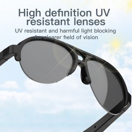 F08 Smart Bluetooth 5.3 Glasses Headphones Anti-Blue Light Stereo Dual Speaker Touch Wireless Outdoor Hi-Fi Sound Quality Eyeglasses Headphones

