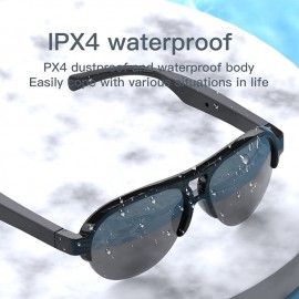 F08 Smart Bluetooth 5.3 Glasses Headphones Anti-Blue Light Stereo Dual Speaker Touch Wireless Outdoor Hi-Fi Sound Quality Eyeglasses Headphones
