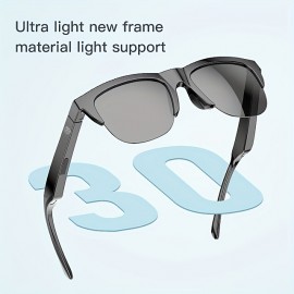 F08 Smart Bluetooth 5.3 Glasses Headphones Anti-Blue Light Stereo Dual Speaker Touch Wireless Outdoor Hi-Fi Sound Quality Eyeglasses Headphones
