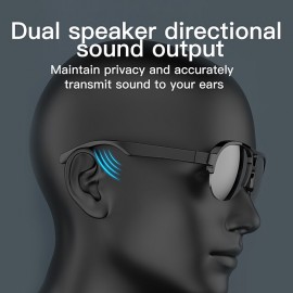 F08 Smart Bluetooth 5.3 Glasses Headphones Anti-Blue Light Stereo Dual Speaker Touch Wireless Outdoor Hi-Fi Sound Quality Eyeglasses Headphones
