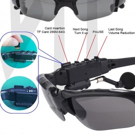 Smart Glasses Headphones, Wireless Bluetooth 5.0 Calling Eyeglasses Sport HD Audio Hands-Free Music Anti-Blue Eyeglasses Outdoor

