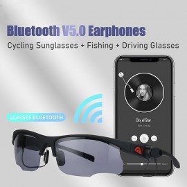 Smart Bluetooth 5.0 Eyelasses Polarized Lenses Men Women Sports Outdoor Glasses With In-Ear BT Earphones Headphones
