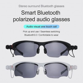 Smart Bluetooth 5.0 Eyelasses Polarized Lenses Men Women Sports Outdoor Glasses With In-Ear BT Earphones Headphones
