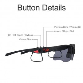 Smart Bluetooth 5.0 Eyelasses Polarized Lenses Men Women Sports Outdoor Glasses With In-Ear BT Earphones Headphones
