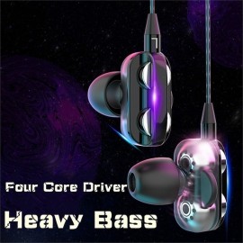 3.5mm 9D HiFi Wired Headphones With Bass Earbuds Stereo Earphones Music Headphones Sport Earphones Gaming Headset With Mic
