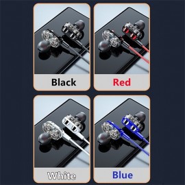 3.5mm 9D HiFi Wired Headphones With Bass Earbuds Stereo Earphones Music Headphones Sport Earphones Gaming Headset With Mic
