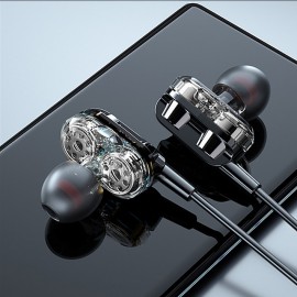 3.5mm 9D HiFi Wired Headphones With Bass Earbuds Stereo Earphones Music Headphones Sport Earphones Gaming Headset With Mic
