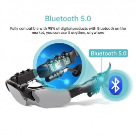 iMosi Q7 Bluetooth Eyeglasses Headphones Smart Open Ear Audio Glasses Speaker On Ear Ergonomic Design Stereo UV Protection Polarizing lenses
