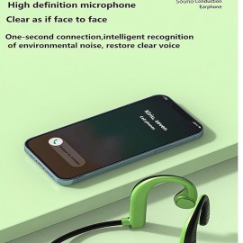 Bone Conduction Headphones Wireless Bluetooth Earphone Handfree Sport Runnng Headset with Mic for Android Ios
