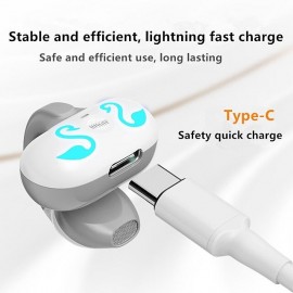 1Pc Open Ear Wireless Earphone Sport Headphone HiFi Sound Game Headset Ear Clip Earbud for Sport Running Yoga Jogging
