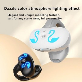 1Pc Open Ear Wireless Earphone Sport Headphone HiFi Sound Game Headset Ear Clip Earbud for Sport Running Yoga Jogging
