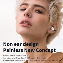 1PC Painless Wear Ear-clip Single Ear Earphone Wireless Bluetooth5.3 Earbuds with Microphone
