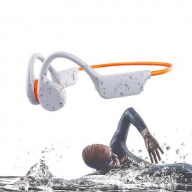 Bone Conduction Earphones Bluetooth Wireless IPX8 Waterproof MP3 Player Hifi Ear-hook Headphone With Mic & 32GB Memory Headset For Swimming
