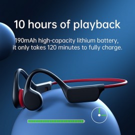 Bone Conduction Earphones Bluetooth Wireless IPX8 Waterproof MP3 Player Hifi Ear-hook Headphone With Mic & 32GB Memory Headset For Swimming
