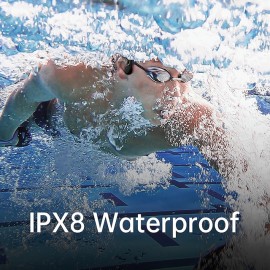 Bone Conduction Earphones Bluetooth Wireless IPX8 Waterproof MP3 Player Hifi Ear-hook Headphone With Mic & 32GB Memory Headset For Swimming
