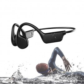 Bone Conduction Earphones Bluetooth Wireless IPX8 Waterproof MP3 Player Hifi Ear-hook Headphone With Mic & 32GB Memory Headset For Swimming
