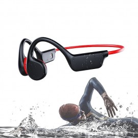 Bone Conduction Earphones Bluetooth Wireless IPX8 Waterproof MP3 Player Hifi Ear-hook Headphone With Mic & 32GB Memory Headset For Swimming
