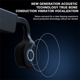 Wireless Bone Conduction TWS Audio Headphones Ear Mounted Sports Headphones Wireless Connection Sporty Waterproof Earless Design Long Battery Life Light Weight And Easy To Wear
