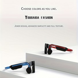 Wireless Bone Conduction TWS Audio Headphones Ear Mounted Sports Headphones Wireless Connection Sporty Waterproof Earless Design Long Battery Life Light Weight And Easy To Wear
