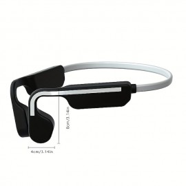 Wireless Bone Conduction TWS Audio Headphones Ear Mounted Sports Headphones Wireless Connection Sporty Waterproof Earless Design Long Battery Life Light Weight And Easy To Wear
