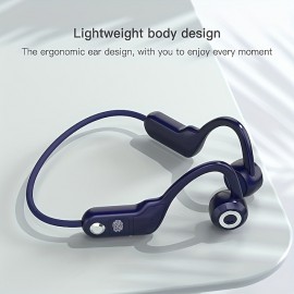 Wireless 5.3 Headset Wireless Earphones TWS Earphone Waterproof Neckband Air Conduction Earbuds 3D Stereo For Sports Running Movie Music Compatible With All Phones For IPhone Android Samsung
