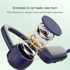Wireless 5.3 Headset Wireless Earphones TWS Earphone Waterproof Neckband Air Conduction Earbuds 3D Stereo For Sports Running Movie Music Compatible With All Phones For IPhone Android Samsung
