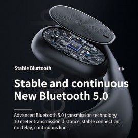 Bluetooth Headset Digital Display In-ear Hanging Ear External Sound To Ear With Charging Box Business Models Earphones
