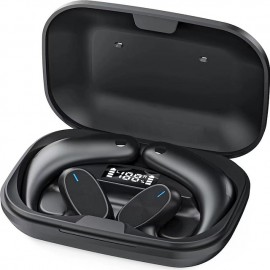Bluetooth Headset Digital Display In-ear Hanging Ear External Sound To Ear With Charging Box Business Models Earphones
