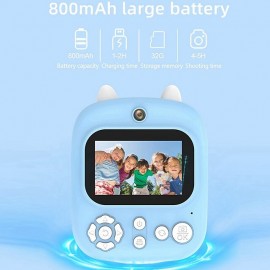 2.4inch P2 children print camera 800mA Thermal Printer Kids Digital Photo Camera
