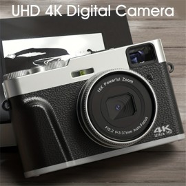 4K Digital Camera Autofocus 48MP Photo Recording Video Digital Camera 16X Zoom Portable Digital Camera With Viewfinder Function Rotation Button Fashion Design One-click Switch Between Different Modes
