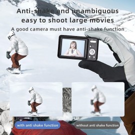 48MP Digital Camera 2.7Inch ABS Metal High Definition 8x Optical Zoom Portable Digital Camera For Children Beginners
