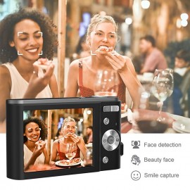 Digital Camera 1080P 48 Mega Pixels Vlogging Camera with 16X Zoom Mini Cameras Video Recorder Camcorder for Beginners Christmas Birthday Gift
