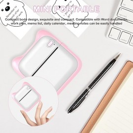 Mini Photo Printer For IPhone/Android 1000mAh Portable Thermal Photo Printer For Gift Study Notes Work Children Photo Picture Memo with 5 Rolls Sticker

