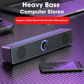 4D Surround Sound BT 5.0 Speakers Computer Speakers Stereo Subwoofer Suitable For Laptop Computer Theater TV Soundbar Box Home Theater
