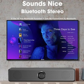 4D Surround Sound BT 5.0 Speakers Computer Speakers Stereo Subwoofer Suitable For Laptop Computer Theater TV Soundbar Box Home Theater
