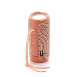 T&G227 Portable Bluetooth Speaker Wireless Bass With LED Color Light, Subwoofer Outdoor Waterproof Column Boombox Stereo Music FM

