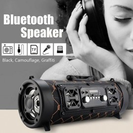 New USB /AUX/ TF Card Phone PC Subwoofer Speakerphone Wireless Bluetooth Portable Speaker Surround Stereo Outdoor Speaker
