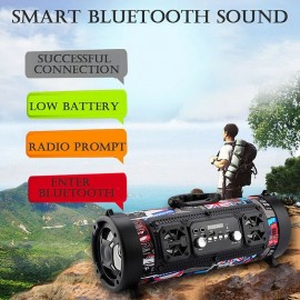 New USB /AUX/ TF Card Phone PC Subwoofer Speakerphone Wireless Bluetooth Portable Speaker Surround Stereo Outdoor Speaker
