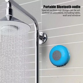 New Mini Wireless Bluetooth Speaker Portable Waterproof Shower Speakers Handsfree For Phone PC Suction Cup Bathroom Car Soundbar
