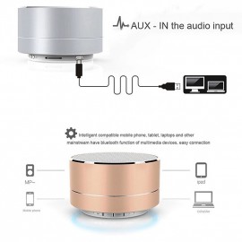 A10 Wireless Bluetooth Speaker Small Steel Gun Subwoofer Portable Mini Gift Card  U Disk TF Outdoor