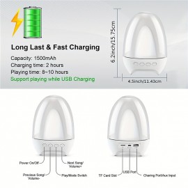 Wireless Night Light Wireless Speaker Touch Control Bedside Table Lamp 7-Color LED Portable Wireless Speakers Rechargeable Table Lamp Gift For Adult Teens Kids Boys And Girls
