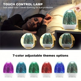 Wireless Night Light Wireless Speaker Touch Control Bedside Table Lamp 7-Color LED Portable Wireless Speakers Rechargeable Table Lamp Gift For Adult Teens Kids Boys And Girls
