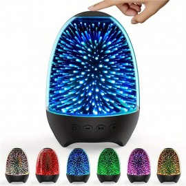 Wireless Night Light Wireless Speaker Touch Control Bedside Table Lamp 7-Color LED Portable Wireless Speakers Rechargeable Table Lamp Gift For Adult Teens Kids Boys And Girls

