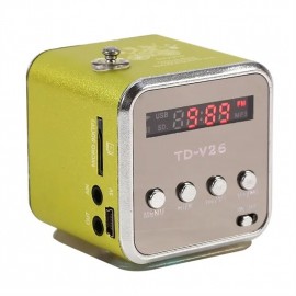 Mini Portable Stereo Audio Speaker Music Player FM Radio TF Card U Disk Support
