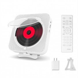 New Upgrade Bluetooth CD Player with Dust Protection and LED Screen 3.5 mm AUX Socket with Remote Control Home Audio FM Radio USB MP3 Music Player

