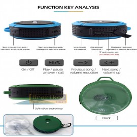 Mini Portable Speaker c6 Waterproof Outdoor Shower Speaker stereo speakers
