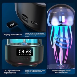 Mini Creative Speaker Mobile Mechanical Jellyfish Bluetooth Speaker Colorful Lamp Octopus Audio Home Desktop Ornaments Gift
